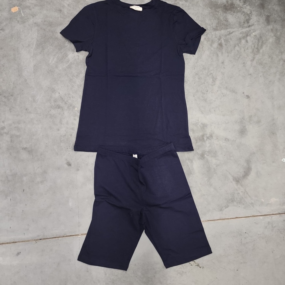 Navy Blue 2 piece shorts set